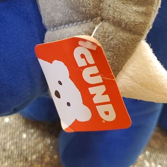 GUND Blue Plush Dinosaur  - Picture 3 of 6